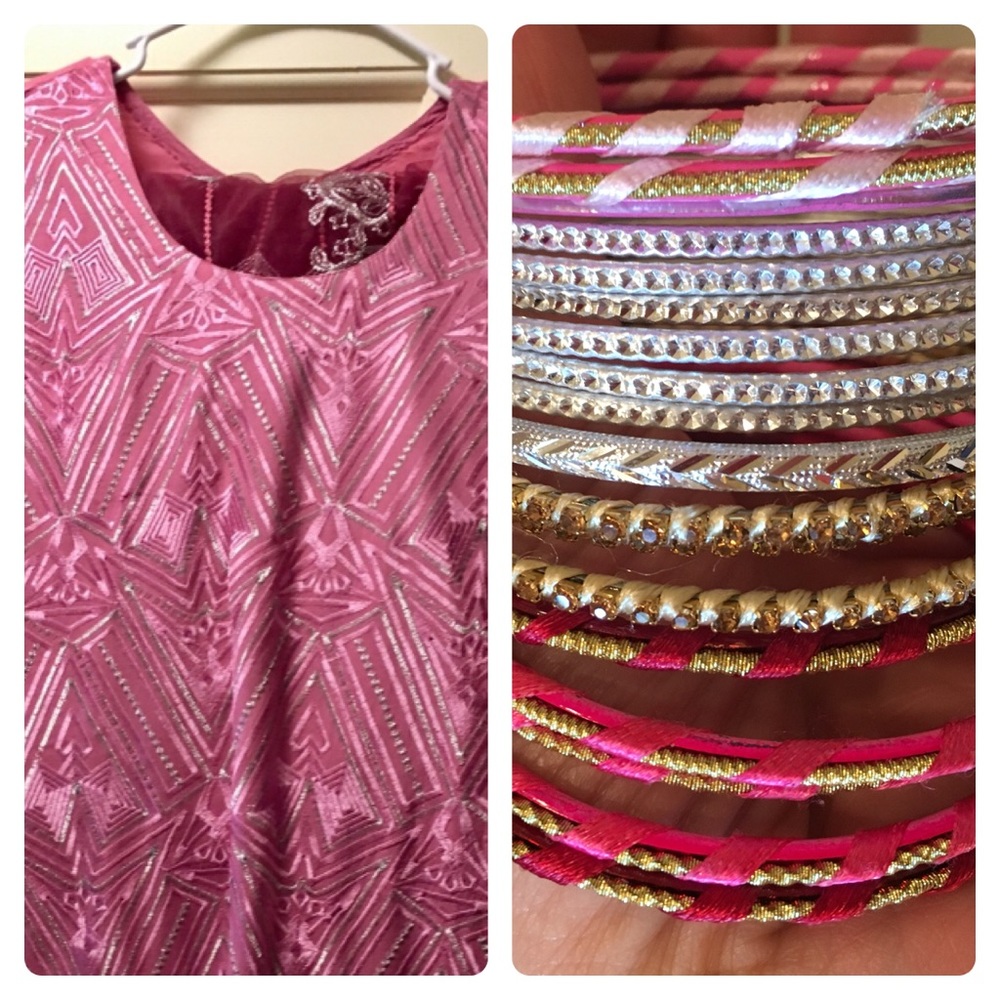 Beautiful Salwar Kameez- 3 piece outfit & bangles!